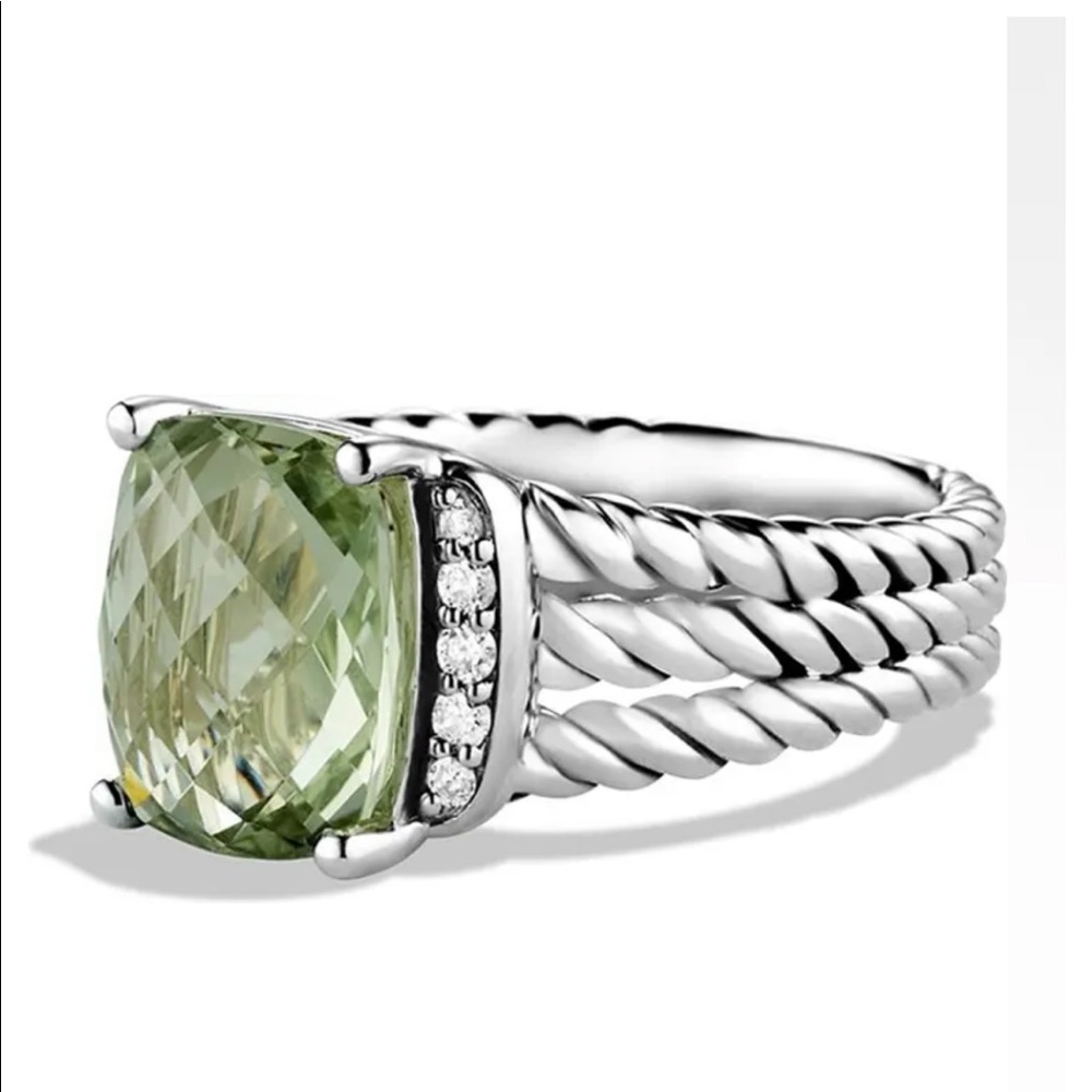 Wheaton Petite Ring with Semiprecious Stone & Diamonds